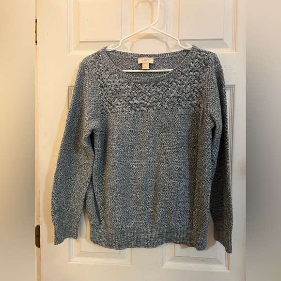 LOFT Sweaters - LOFT Knit Sweater – Women’s Large – Blue